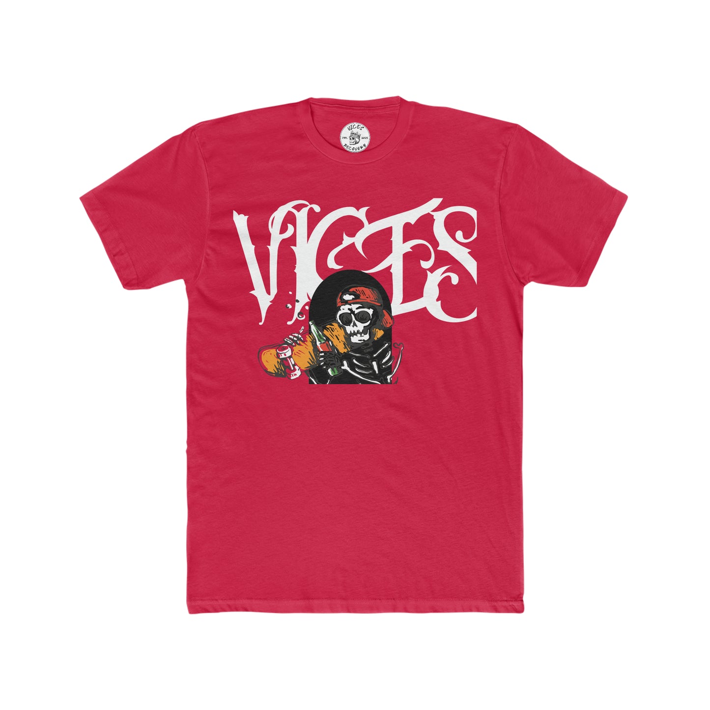 Vices Men Cotton Crew Tee