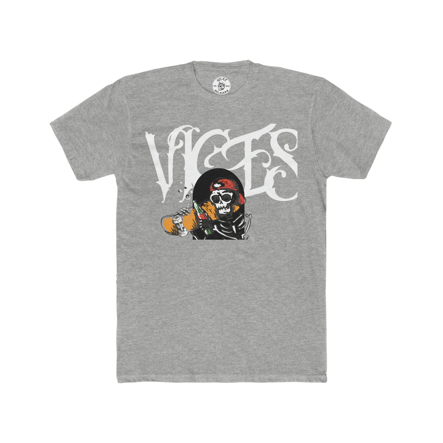 Vices Men Cotton Crew Tee